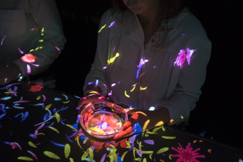 teamLab Annual Outdoor Exhibition in Japan Kyushu Forest of Mifuneyama "A Forest Where Gods Live" digital projections installations garden