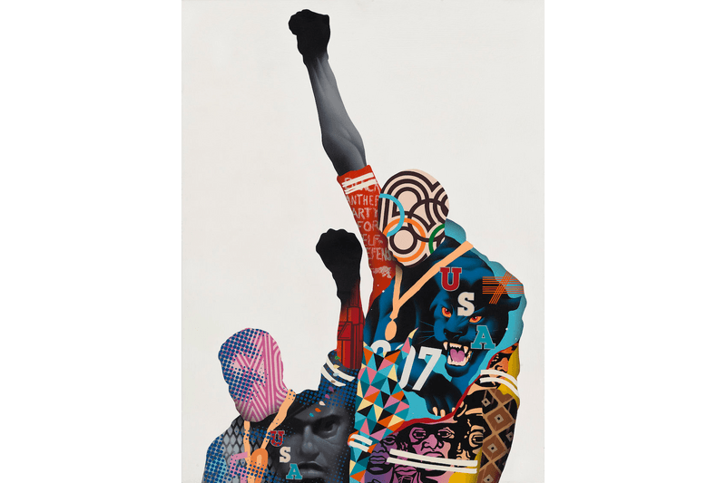 the museum of graffiti the fabric of america artists in protest exhibition futura tristan eaton cey adams artworks paintings prints posters editions