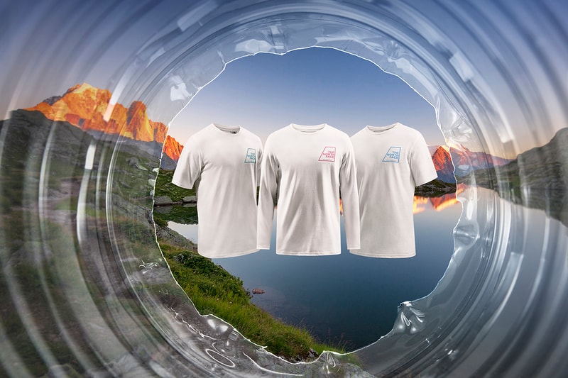 the north face plastic bottles the alps rivers t-shirt tee recover buy cop purchase source release information sustainability