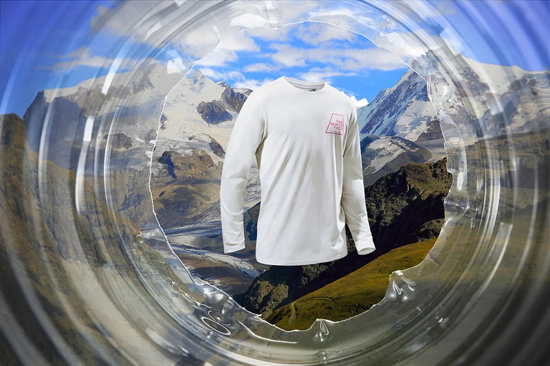 the north face plastic bottles the alps rivers t-shirt tee recover buy cop purchase source release information sustainability