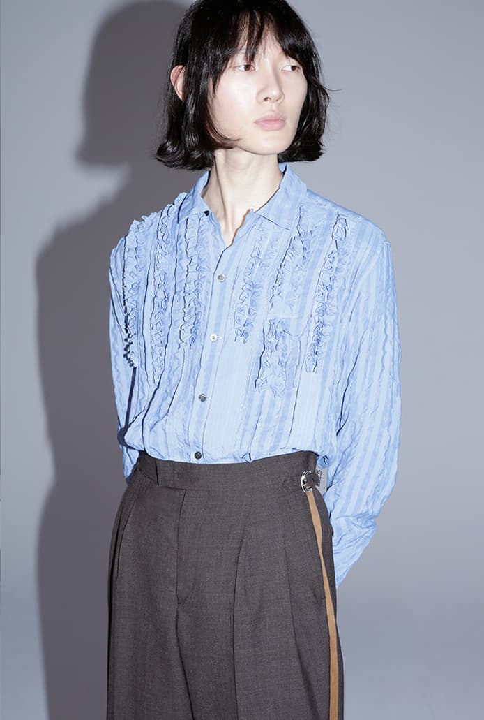 TOGA VIRILIS Fall/Winter 2020 2021 FW20-21 Collection Lookbook Yasuko Furuta Menswear Release Tailoring Military Influences 1950s Classics Western SUICOKE Collaboration