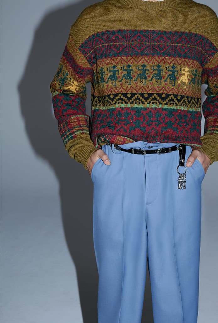 TOGA VIRILIS Fall/Winter 2020 2021 FW20-21 Collection Lookbook Yasuko Furuta Menswear Release Tailoring Military Influences 1950s Classics Western SUICOKE Collaboration