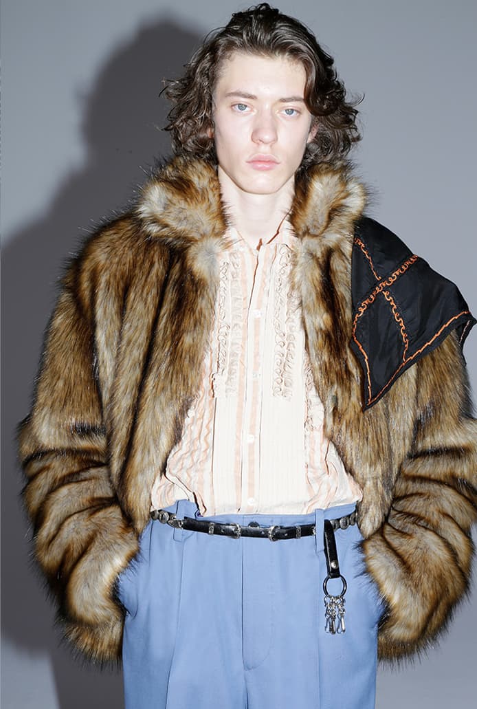 TOGA VIRILIS Fall/Winter 2020 2021 FW20-21 Collection Lookbook Yasuko Furuta Menswear Release Tailoring Military Influences 1950s Classics Western SUICOKE Collaboration