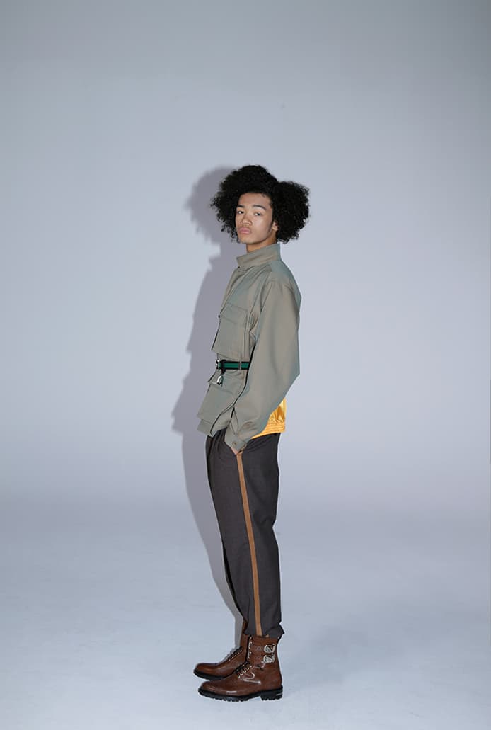 TOGA VIRILIS Fall/Winter 2020 2021 FW20-21 Collection Lookbook Yasuko Furuta Menswear Release Tailoring Military Influences 1950s Classics Western SUICOKE Collaboration