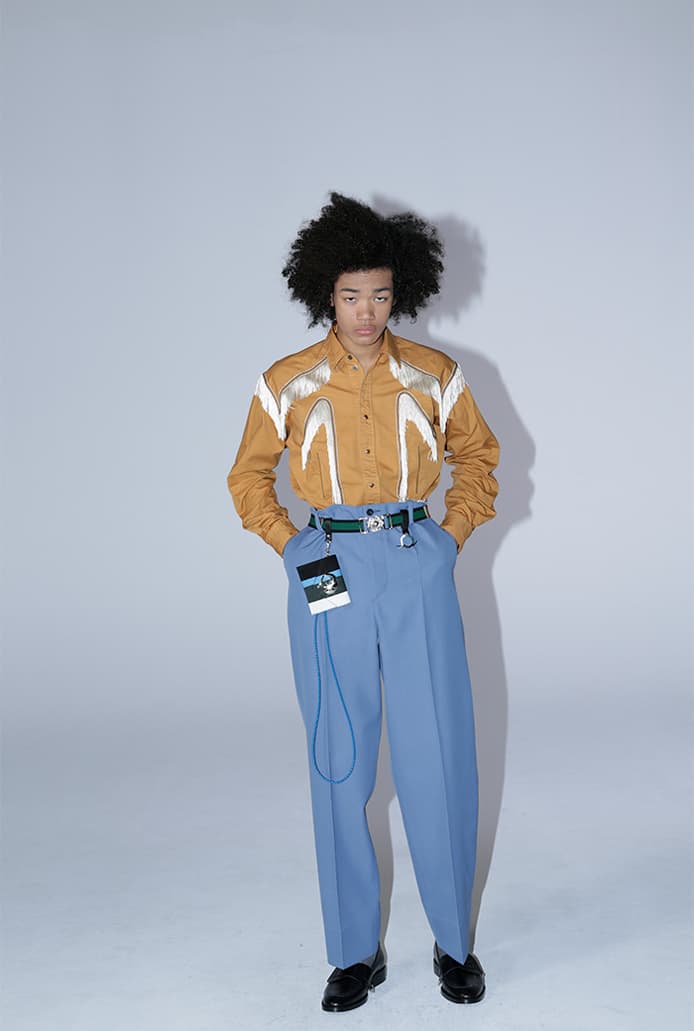 TOGA VIRILIS Fall/Winter 2020 2021 FW20-21 Collection Lookbook Yasuko Furuta Menswear Release Tailoring Military Influences 1950s Classics Western SUICOKE Collaboration