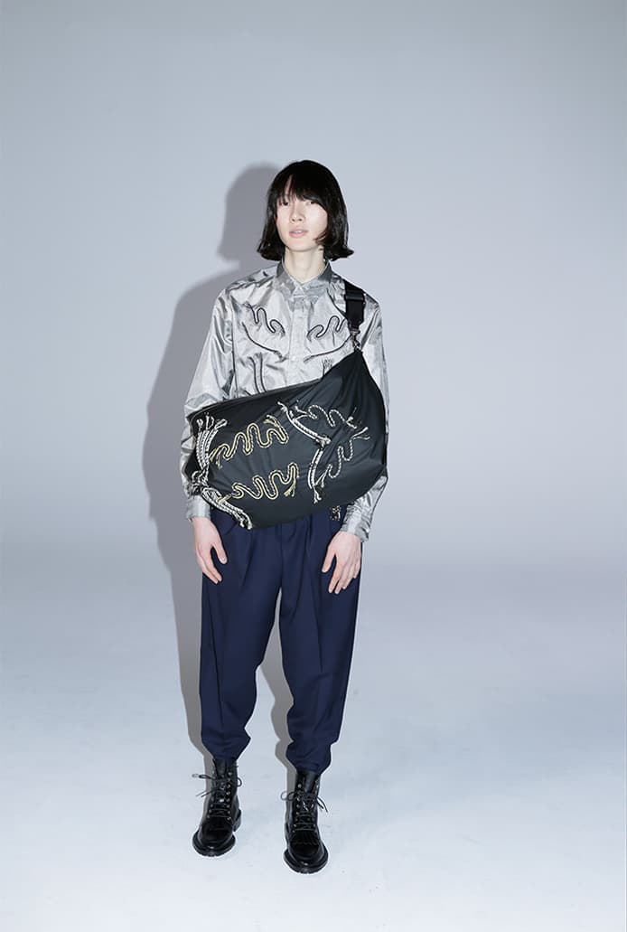 TOGA VIRILIS Fall/Winter 2020 2021 FW20-21 Collection Lookbook Yasuko Furuta Menswear Release Tailoring Military Influences 1950s Classics Western SUICOKE Collaboration