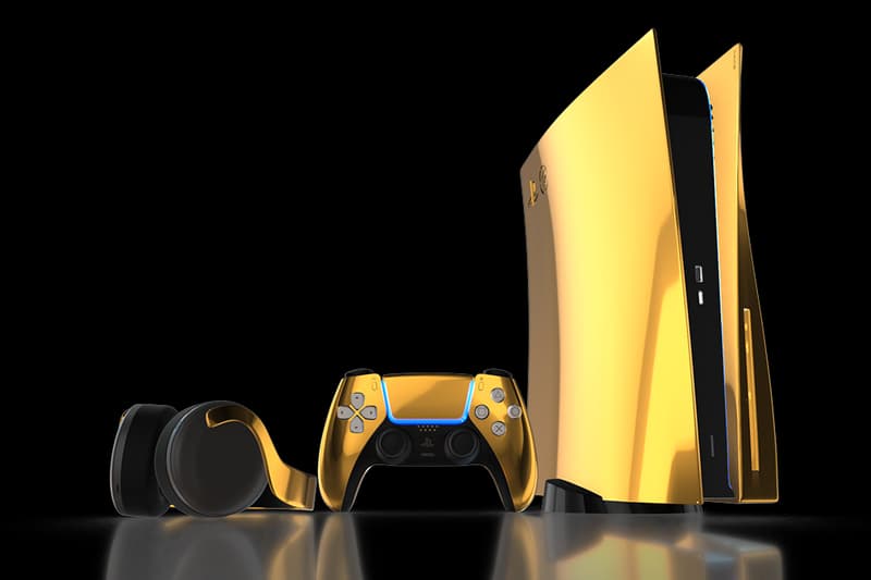 Truly Exquisite 24k Gold Sony Playstation 5 Hypebeast