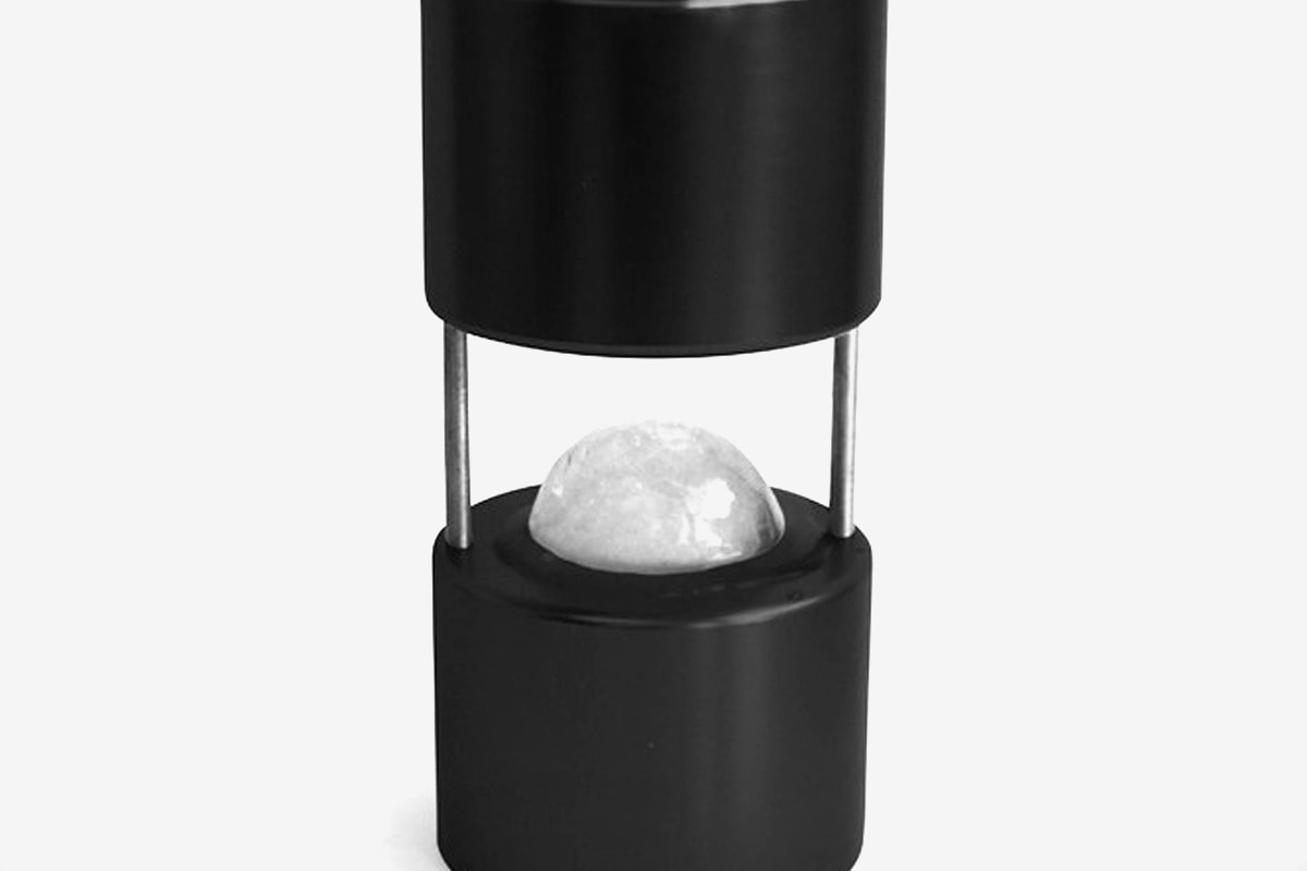 Uncrate Aerospace Aluminum Ice Ball Maker Is for the Tech-Savvy Whiskey Lover ice gravity Supply design industrial 