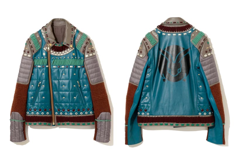 UNDERCOVER FW20 FALLEN MAN Rider Jacket Release Ivory Burgundy Bordeaux Blue