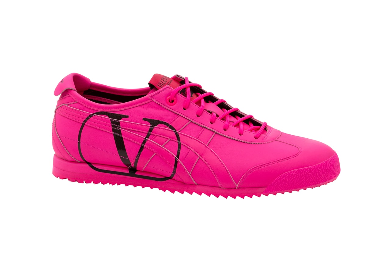 valentino onitsuka tiger mexico 66 collaboration neon pink orange yellow white official release date info photos price store list buying guide