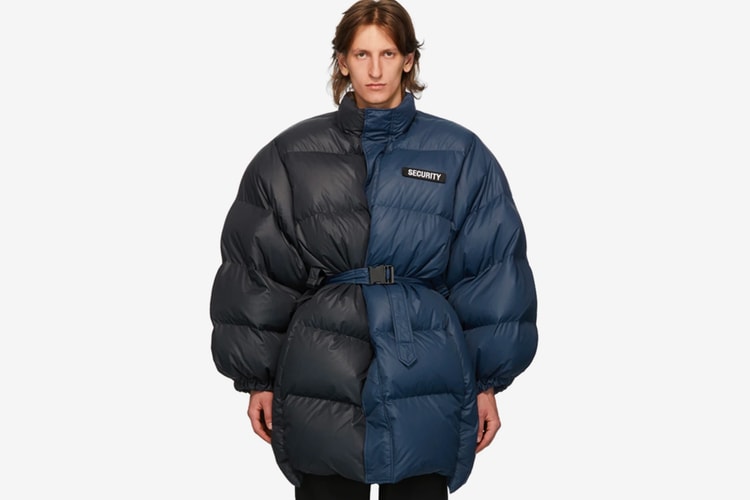 VETEMENTS Drops Asymmetrical Security Puffer Jacket