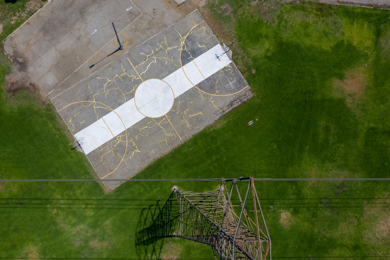kintsugi basketball court victor solomon artworks sports art