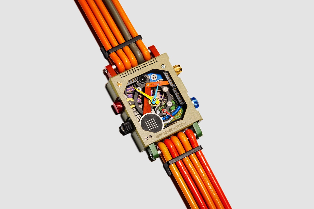 Vollebak Unveils Garbage Watch Prototype computer motherboards microships wires electronic waste