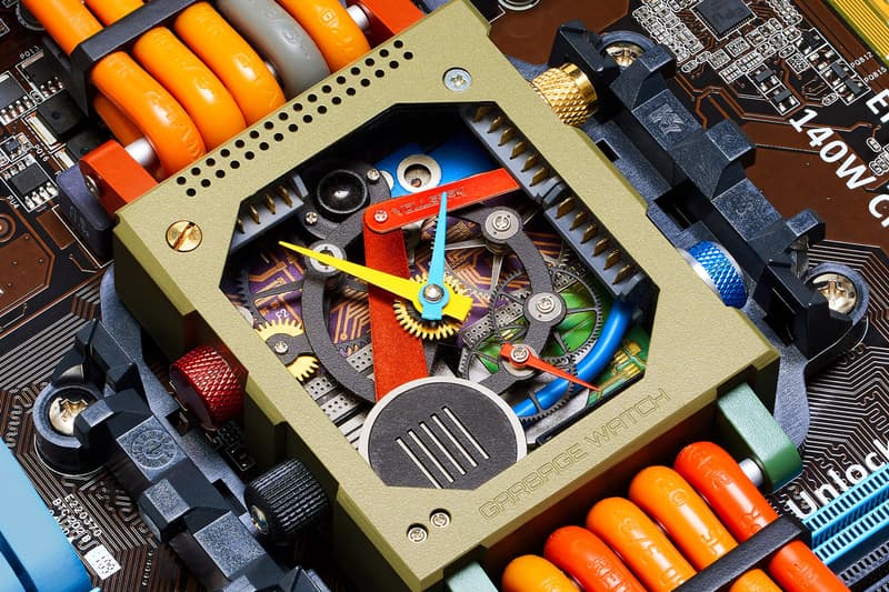 Vollebak Unveils Garbage Watch Prototype computer motherboards microships wires electronic waste