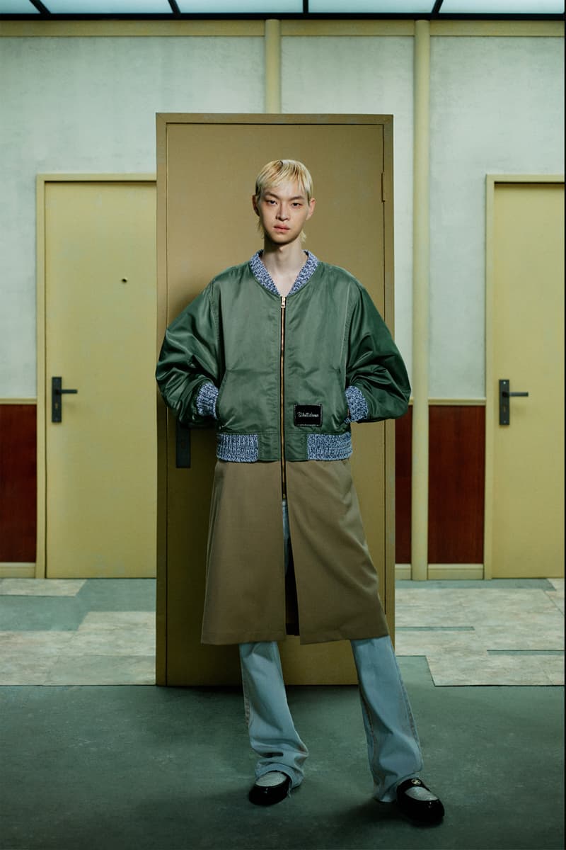 WE11DONE Spring/Summer 2021 Lookbook Preview paris fashion week digital online seaside beach breezy pastels shirts trousers blazers loungewear silk seashells