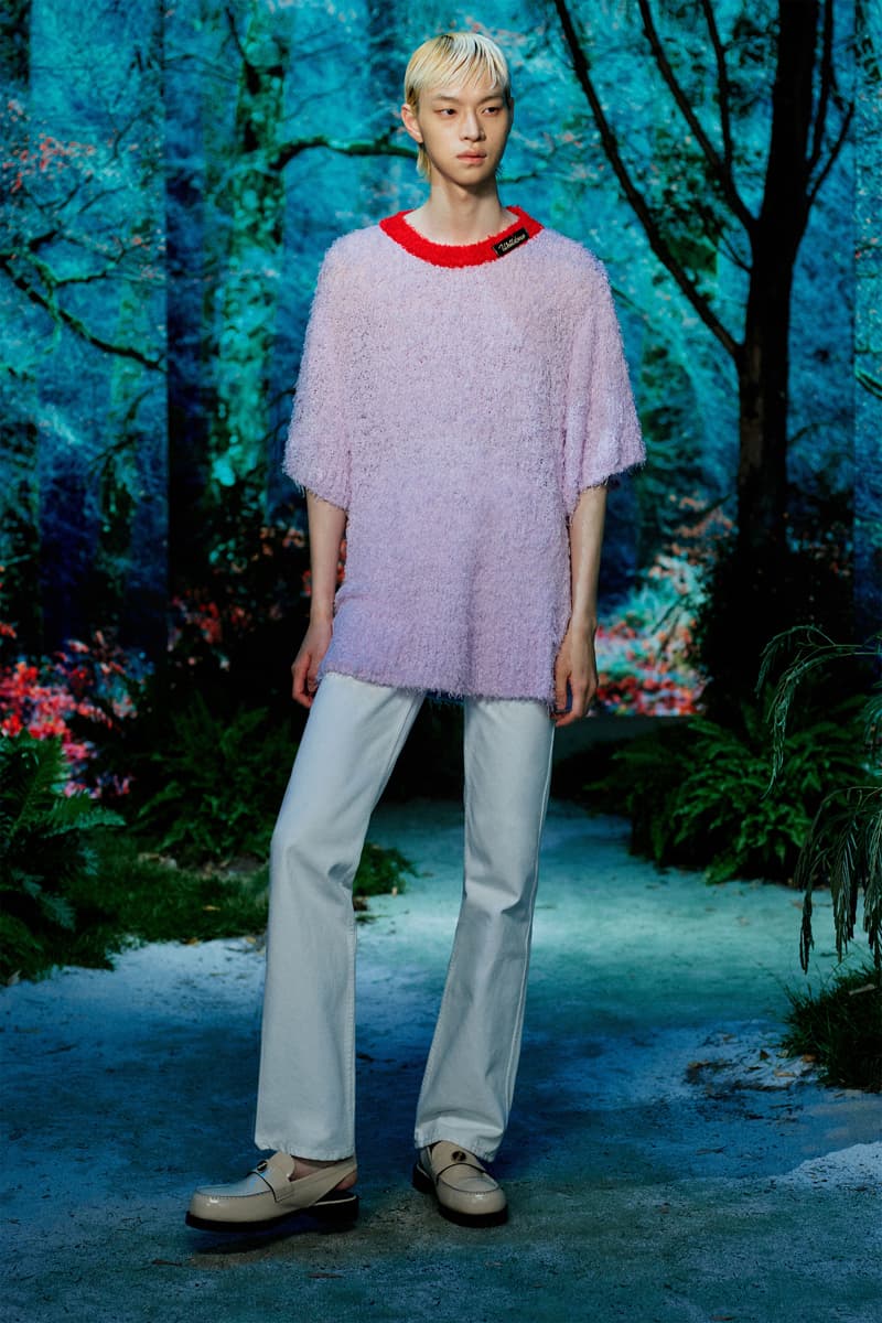 WE11DONE Spring/Summer 2021 Lookbook Preview paris fashion week digital online seaside beach breezy pastels shirts trousers blazers loungewear silk seashells