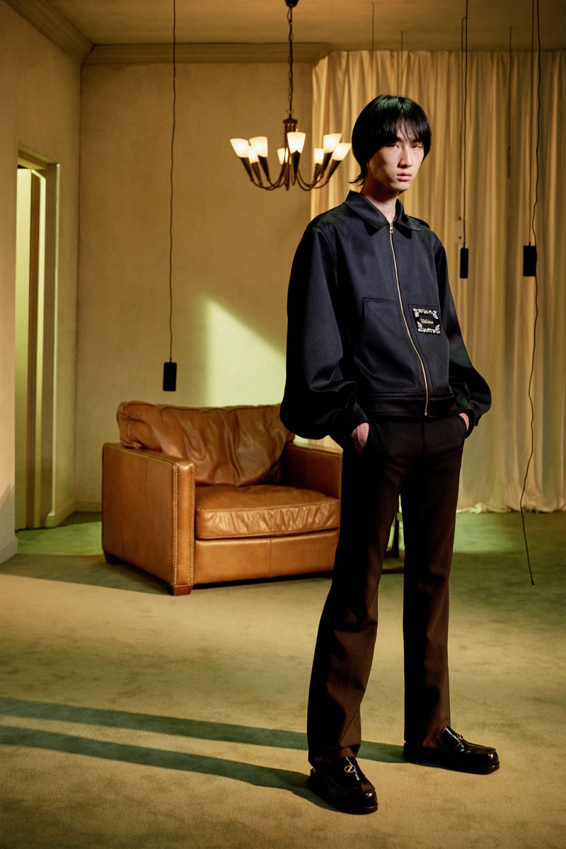 WE11DONE Spring/Summer 2021 Lookbook Preview paris fashion week digital online seaside beach breezy pastels shirts trousers blazers loungewear silk seashells