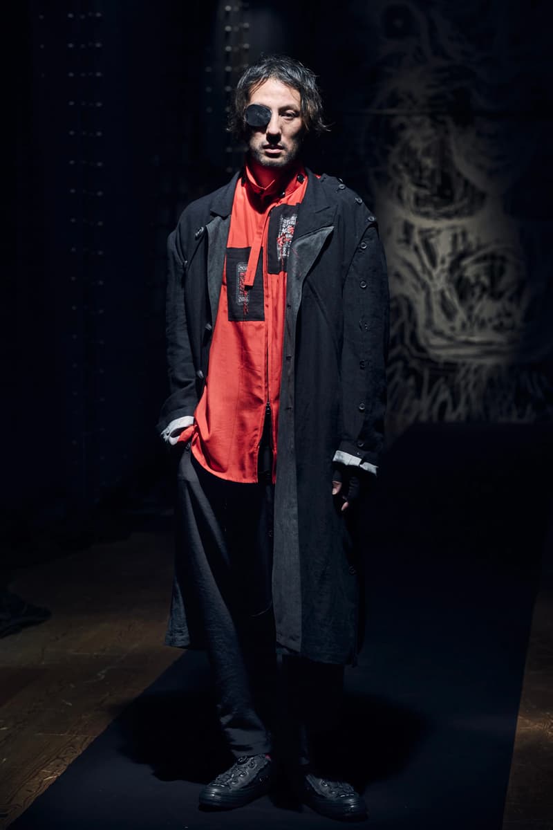 Yohji Yamamoto Spring Summer 2021 Collection Paris Fashion Week runways japanese designer pfw black monochromatic digital pour homme ss21