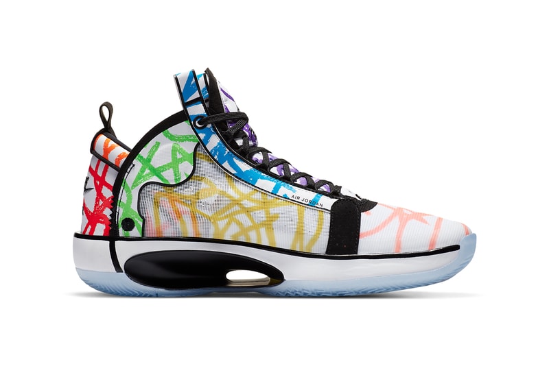 zion williamson air jordan brand 34 noah pe player exclusive edition white black purple red green orange yellow blue DA1897 100 official release date info photos price store list buying guide