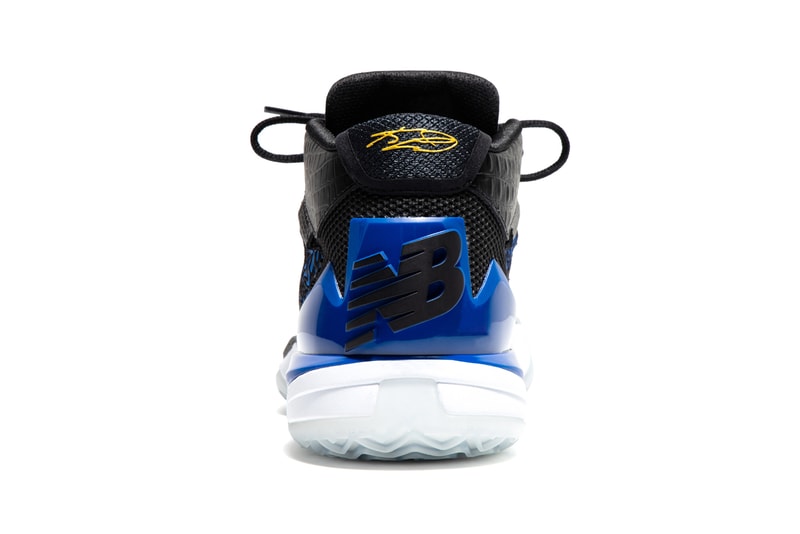 new balance basketball kawhi leonard four 4 bounces black blue gold 850 sandal slide apparel official release date info photos price store list buying guide