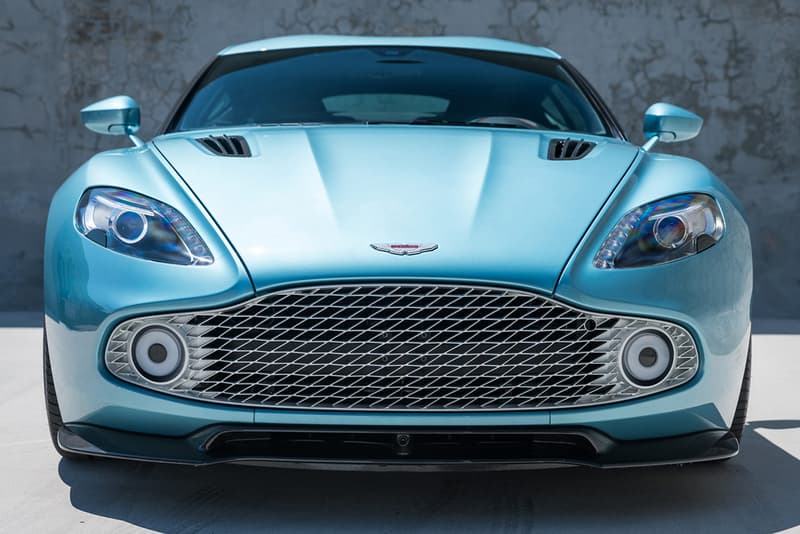 2018 Aston Martin Vanquish Zagato Coupe For Sale Auction Bring a Trailer Rare One of 99 Cars British Italian Engineering Styling Supercar Modern Classic Limited Edition $820k USD "Caribbean Pearl"