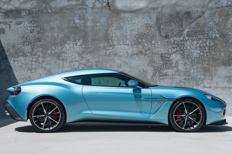 2018 Aston Martin Vanquish Zagato Coupe For Sale Auction Bring a Trailer Rare One of 99 Cars British Italian Engineering Styling Supercar Modern Classic Limited Edition $820k USD "Caribbean Pearl"