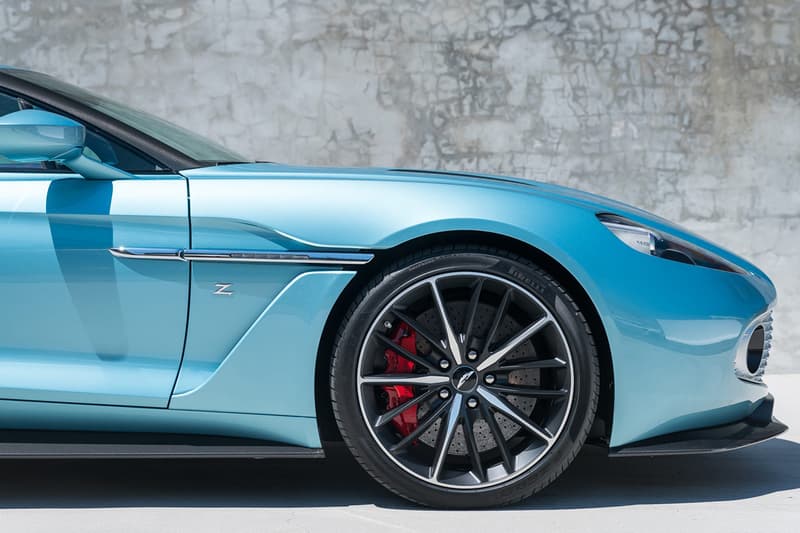 2018 Aston Martin Vanquish Zagato Coupe For Sale Auction Bring a Trailer Rare One of 99 Cars British Italian Engineering Styling Supercar Modern Classic Limited Edition $820k USD "Caribbean Pearl"