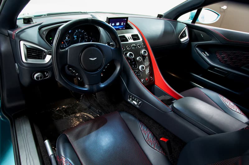 2018 Aston Martin Vanquish Zagato Coupe For Sale Auction Bring a Trailer Rare One of 99 Cars British Italian Engineering Styling Supercar Modern Classic Limited Edition $820k USD "Caribbean Pearl"