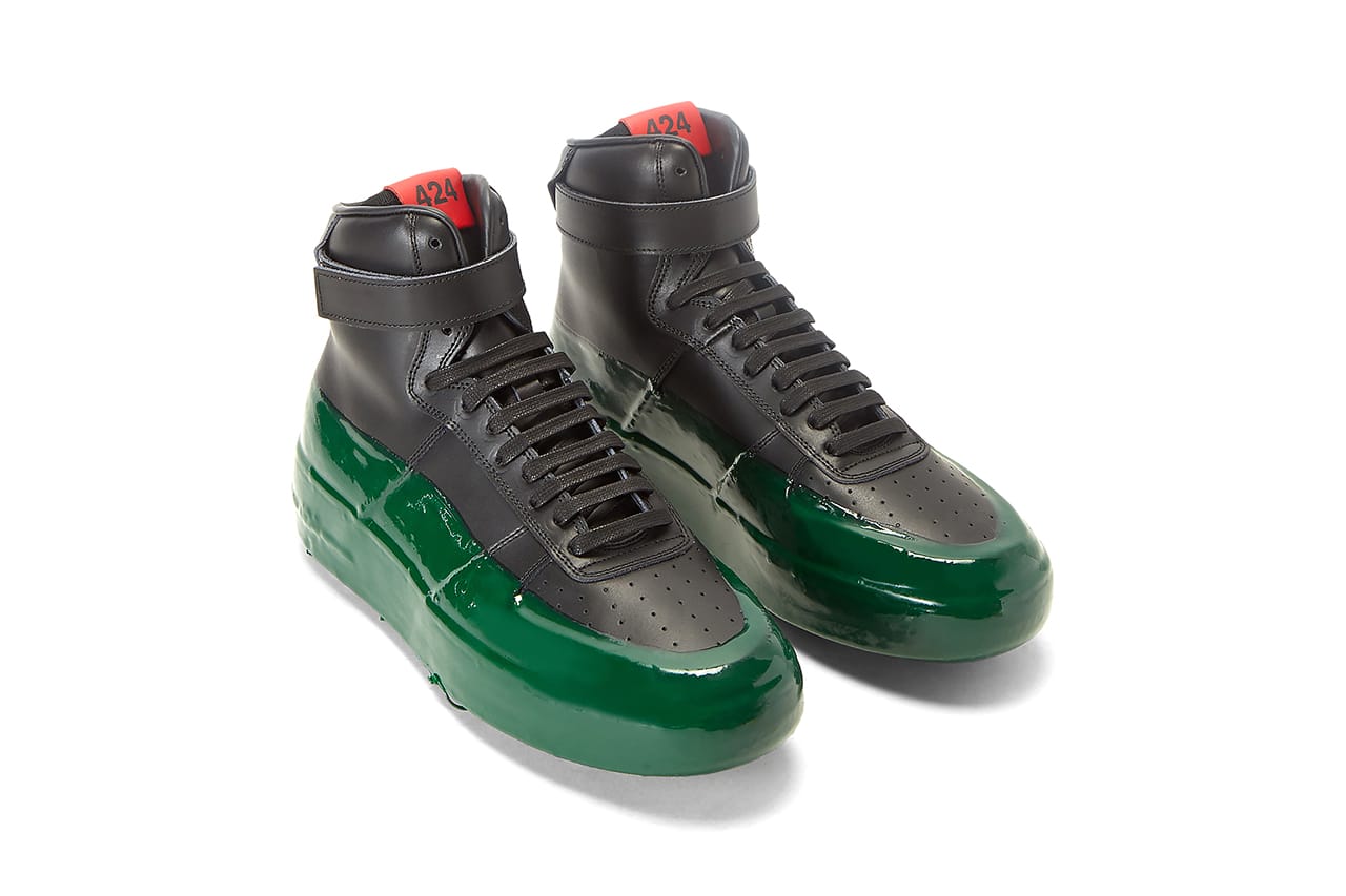 424 Drops Green Rubber-Dipped High-Top 