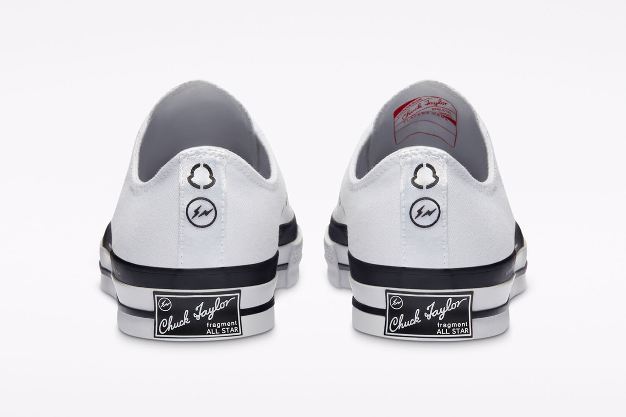 7 moncler fragment design hiroshi fujiwara converse chuck 70 ox black white black 169069C 169070C official release date info photos price store list buying guide