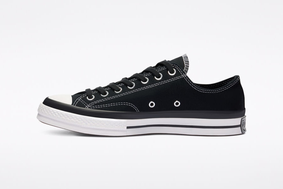 7 moncler fragment design hiroshi fujiwara converse chuck 70 ox black white black 169069C 169070C official release date info photos price store list buying guide