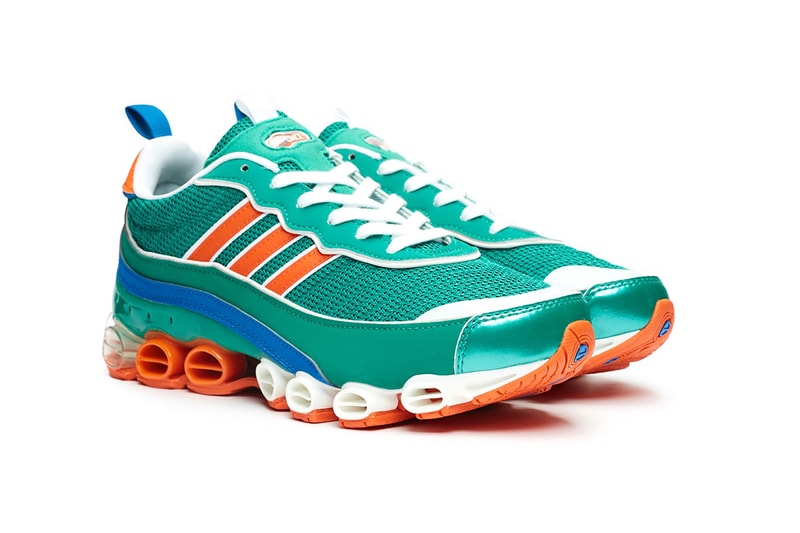 adidas Originals Microbounce T1 "Night Cargo" CLOUD WHITE / SCARLET / COLLEGIATE NAVY Eg5394 Eg5395 GLORY GREEN / ORANGE / CLOUD WHITE Release Information Closer Look Footwear Vintage Retro 2008 Runner Three Stripes Drop Date