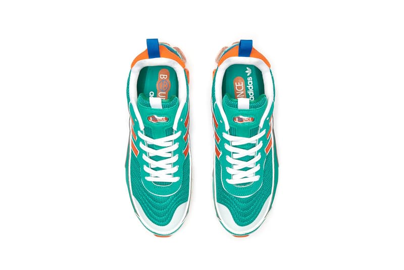 adidas Originals Microbounce T1 "Night Cargo" CLOUD WHITE / SCARLET / COLLEGIATE NAVY Eg5394 Eg5395 GLORY GREEN / ORANGE / CLOUD WHITE Release Information Closer Look Footwear Vintage Retro 2008 Runner Three Stripes Drop Date