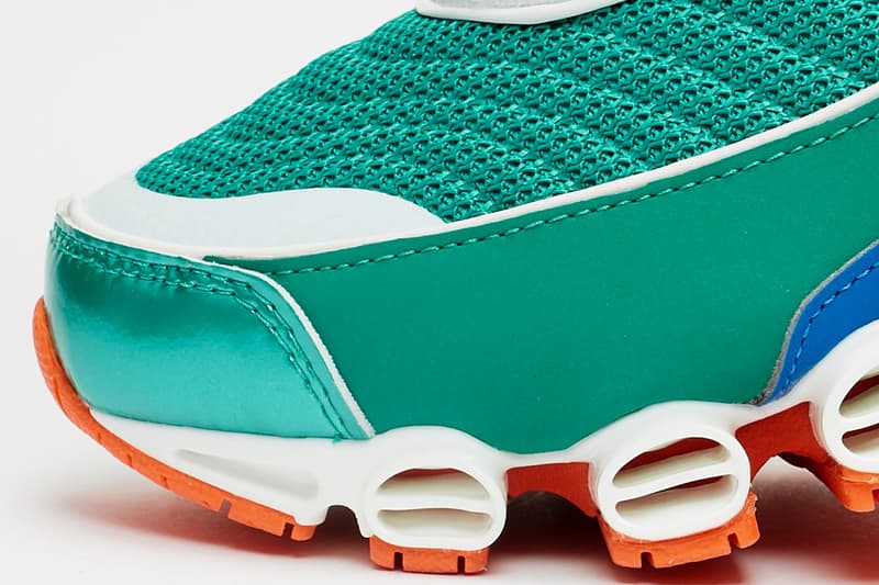 adidas Originals Microbounce T1 "Night Cargo" CLOUD WHITE / SCARLET / COLLEGIATE NAVY Eg5394 Eg5395 GLORY GREEN / ORANGE / CLOUD WHITE Release Information Closer Look Footwear Vintage Retro 2008 Runner Three Stripes Drop Date