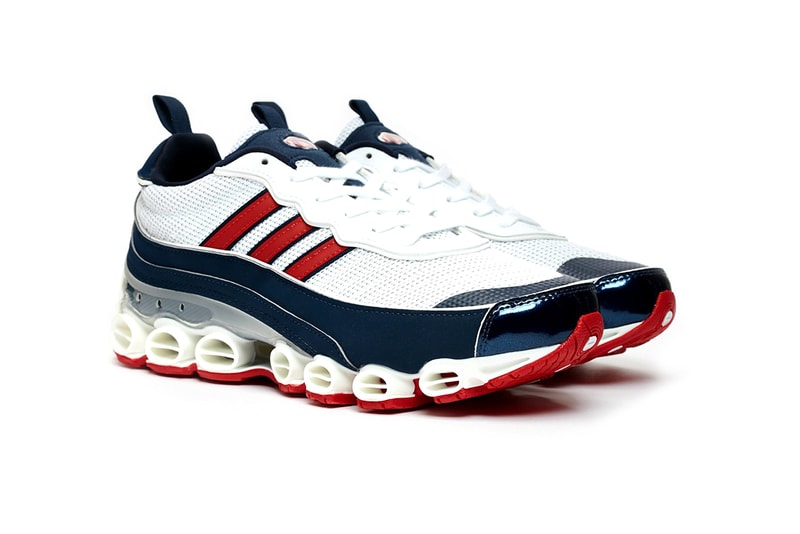 adidas Originals Microbounce T1 "Night Cargo" CLOUD WHITE / SCARLET / COLLEGIATE NAVY Eg5394 Eg5395 GLORY GREEN / ORANGE / CLOUD WHITE Release Information Closer Look Footwear Vintage Retro 2008 Runner Three Stripes Drop Date