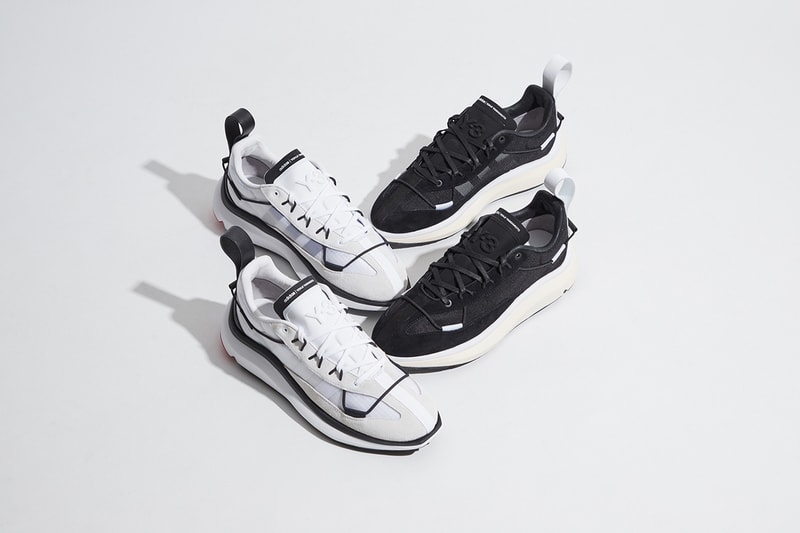 y-3 shiku run black white red signal cyan blue release information buy cop purchase details Aphrodite mesh leather suede 