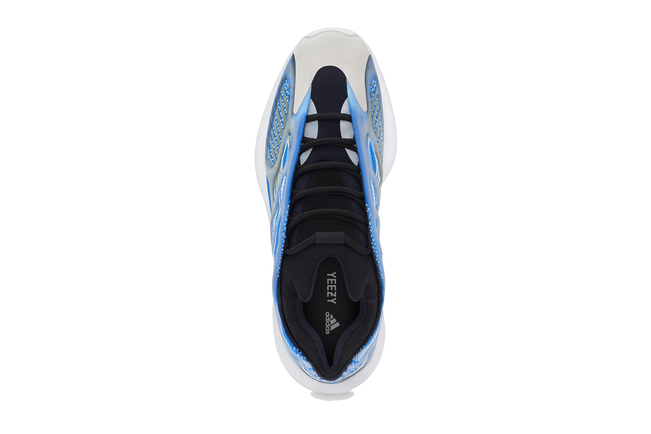 kanye west adidas yeezy 700 v3 Arzareth white blue black G54850 official release date info photos price store raffle list buying guide