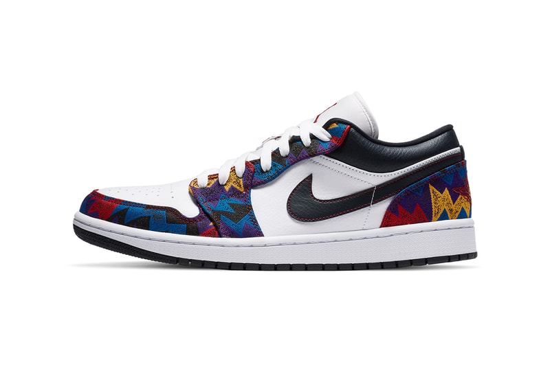 air jordan brand 1 low nothing but net sweater white team red dark obsidian sweater CZ8659 100 official release date info photos price store list buying guide