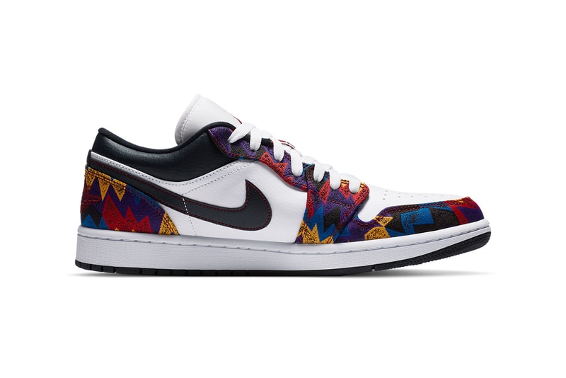 air jordan brand 1 low nothing but net sweater white team red dark obsidian sweater CZ8659 100 official release date info photos price store list buying guide