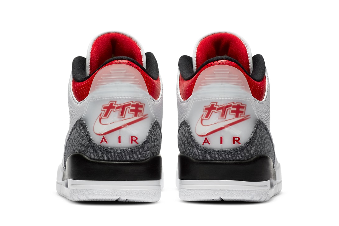 Phần gót của Air Jordan 3 CO.JP Demin