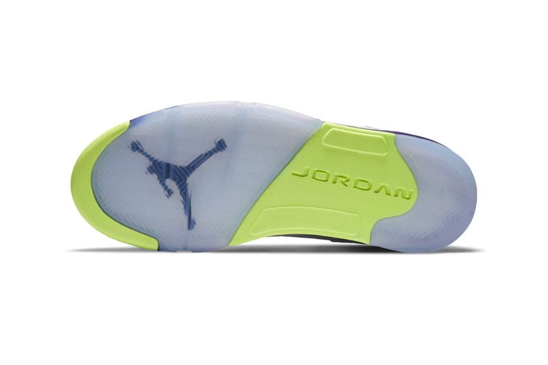 Air Jordan 5 Alternate Bel-Air Ghost Green Release Official Look DB3335-100 Buy price Fresh Prince