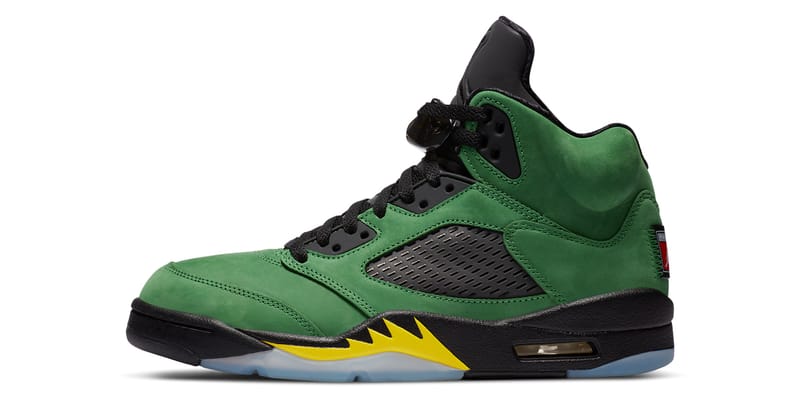 air jordan 5 pine green