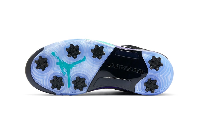 Air Jordan 5 Low Golf Black Grape Release Info CU4523-001 Date Buy Price black Purple Teal Ice New Emerald