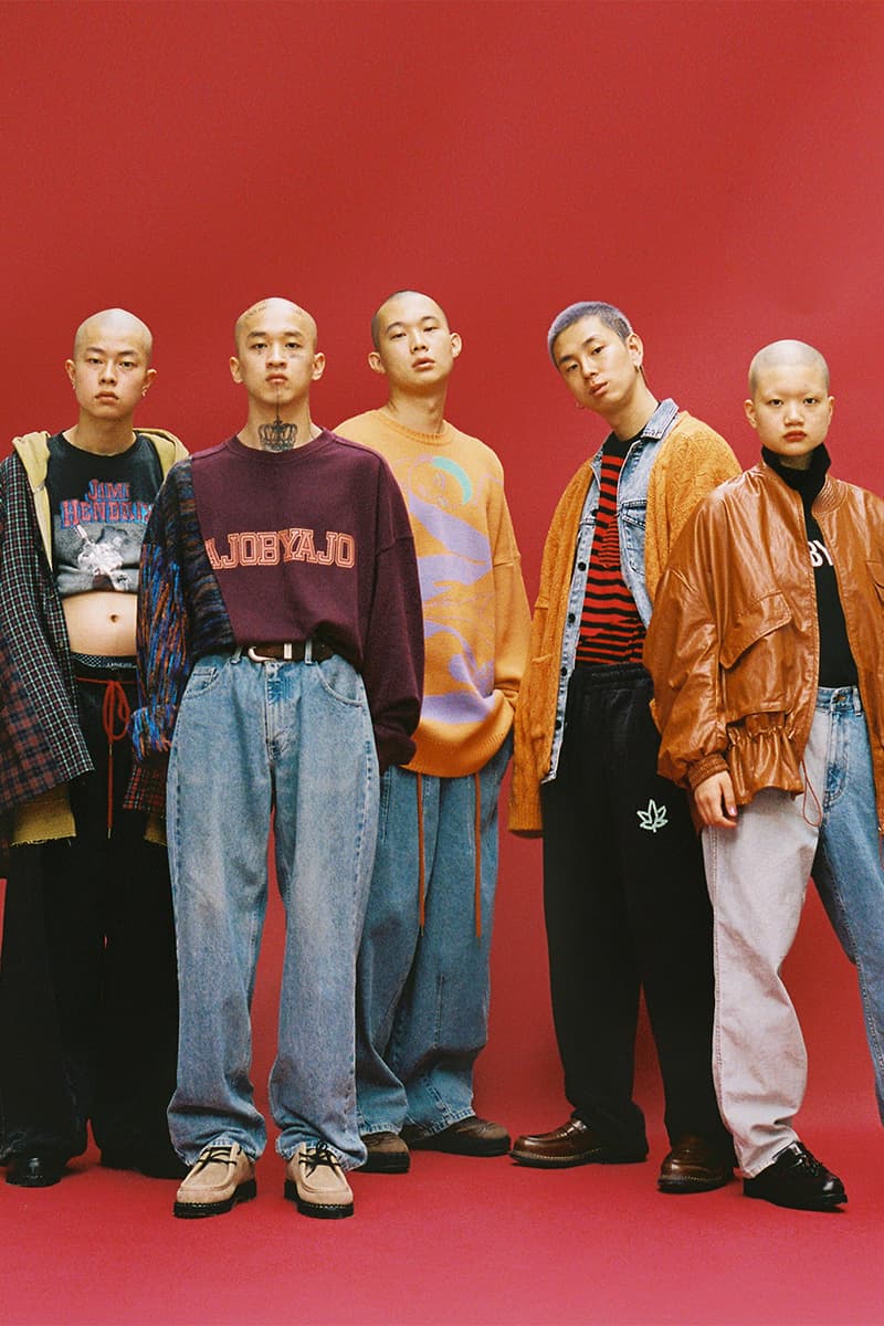 Ajobyajo Fall Winter 2020 Lookbook menswear streetwear fw20 collection Your Mistake is My Future jackets t shirts hoodies pants denim trousers graphics