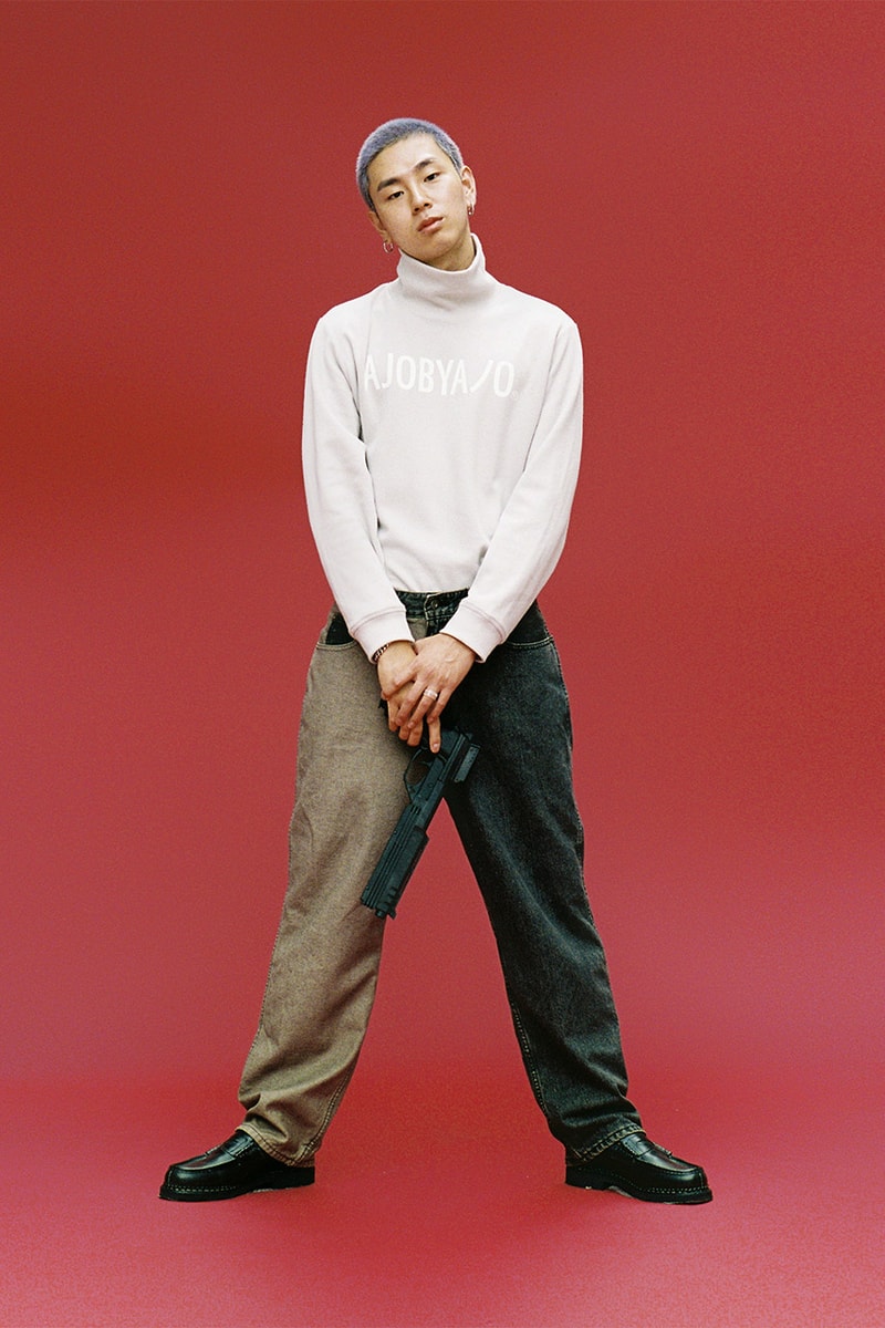 Ajobyajo Fall Winter 2020 Lookbook menswear streetwear fw20 collection Your Mistake is My Future jackets t shirts hoodies pants denim trousers graphics