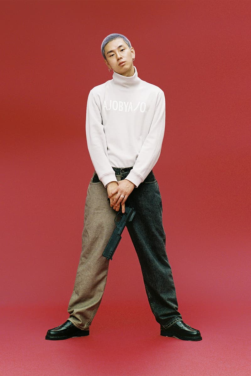 Ajobyajo Fall Winter 2020 Lookbook menswear streetwear fw20 collection Your Mistake is My Future jackets t shirts hoodies pants denim trousers graphics