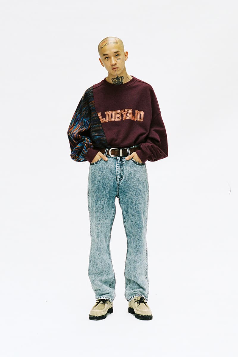 Ajobyajo Fall Winter 2020 Lookbook menswear streetwear fw20 collection Your Mistake is My Future jackets t shirts hoodies pants denim trousers graphics