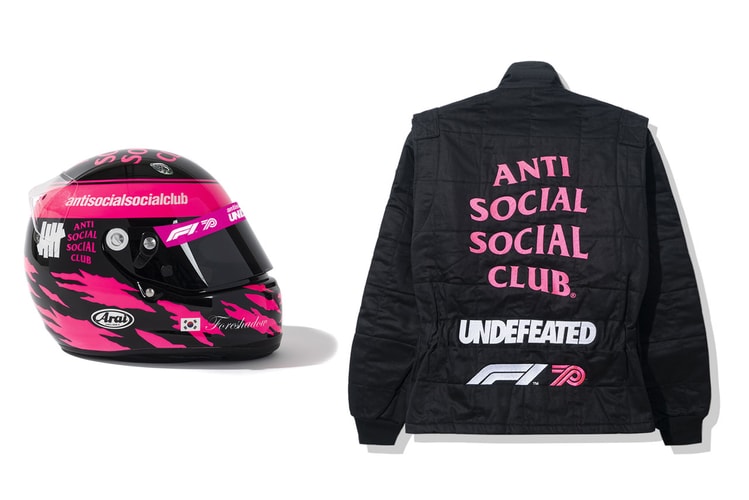 Anti Social Social Club and UNDEFEATED Rev up Formula 1 Capsule Collab