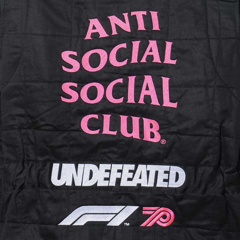 Anti Social Social Club x Undefeated x Formula 1 collaboration capsule collection 70th anniversary