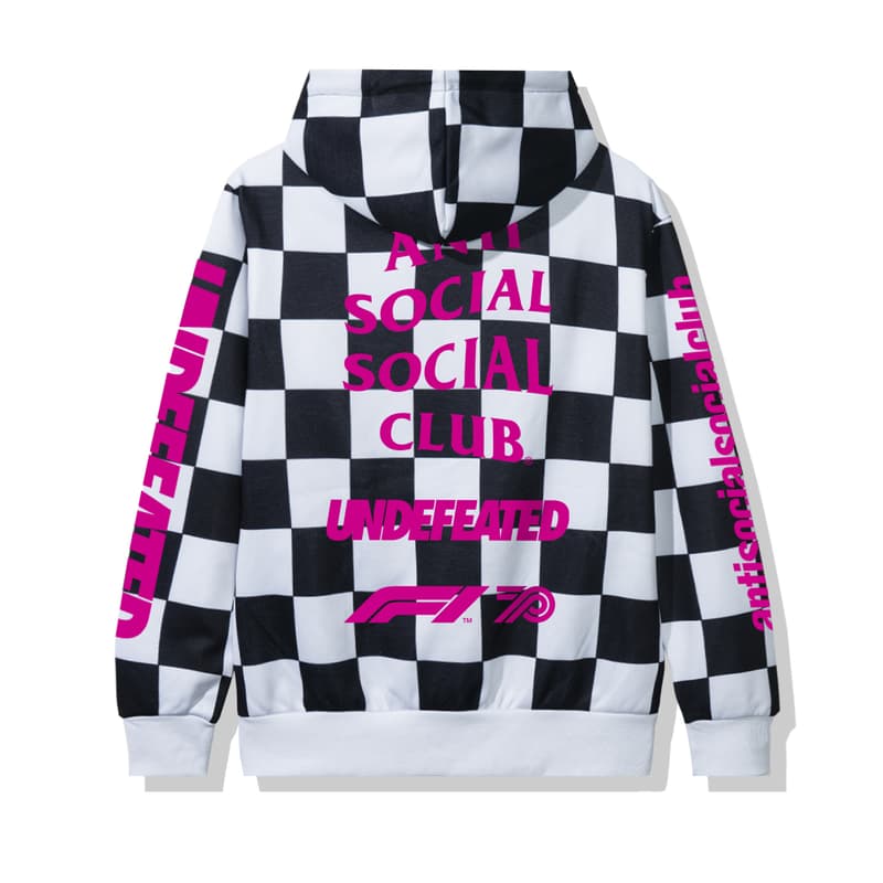 Anti Social Social Club x Undefeated x Formula 1 collaboration capsule collection 70th anniversary